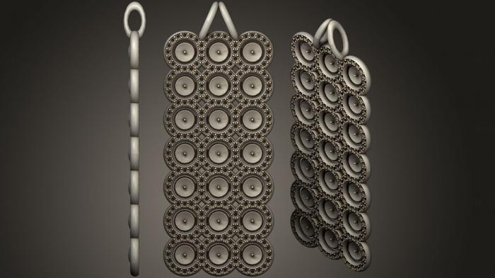 نموذج ثلاثي الأبعاد لآلة CNC مجوهرات قلادة فريدة من نوعها